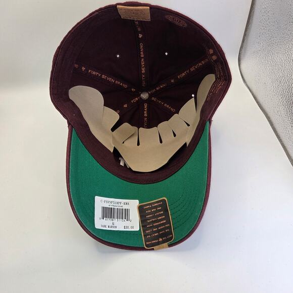 Texas A&M Aggies ’47 Brand Fitted Hat S NWT Maroon Recycled Polyester Cotton - Picture 8 of 12